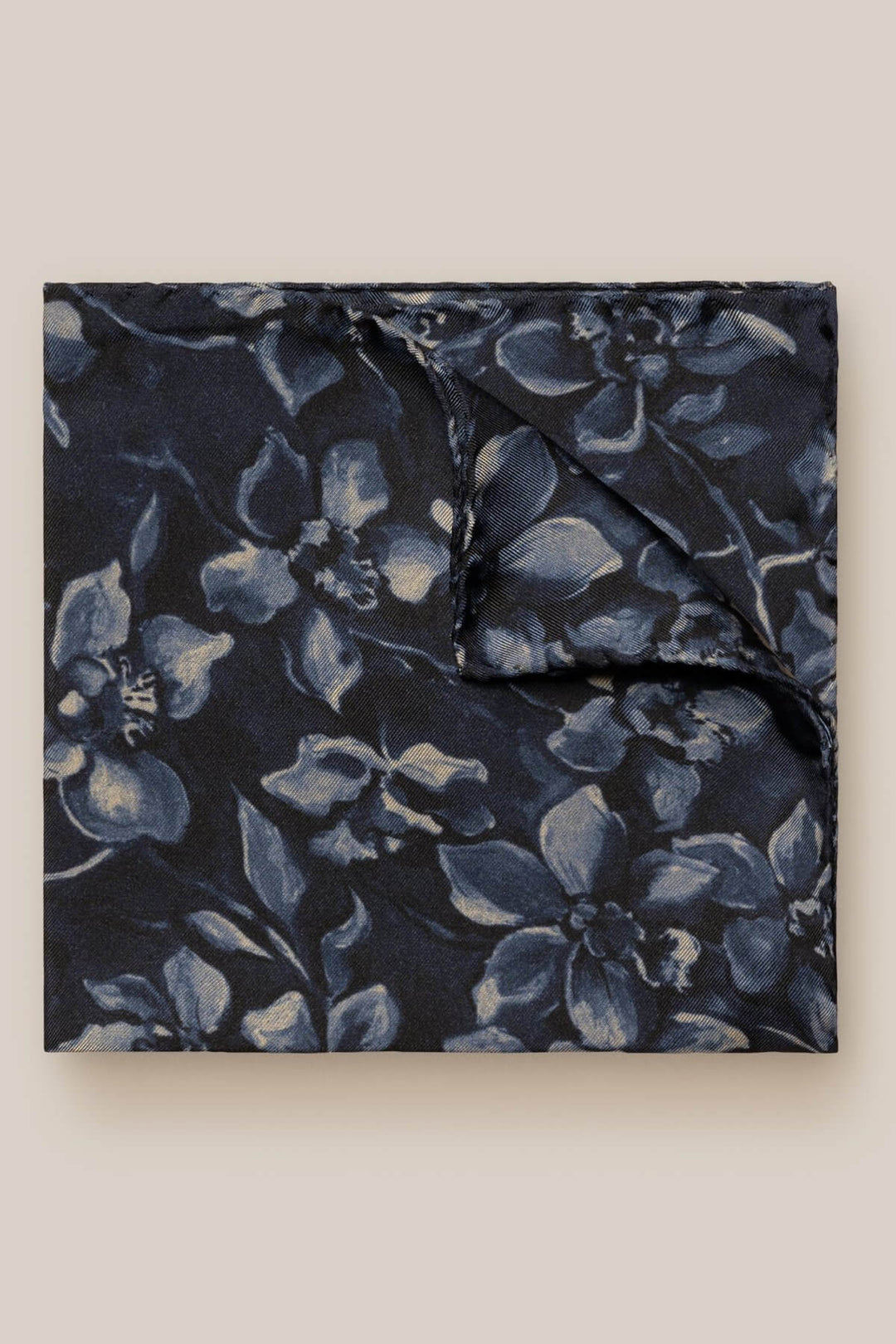 Foulard de poche à imprimé fleuri