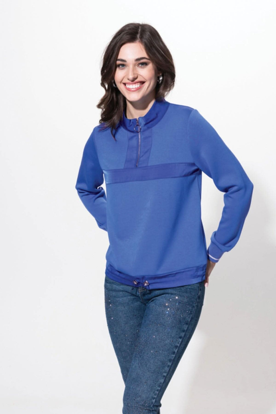 Coton ouaté à demi-zip Alison Sheri