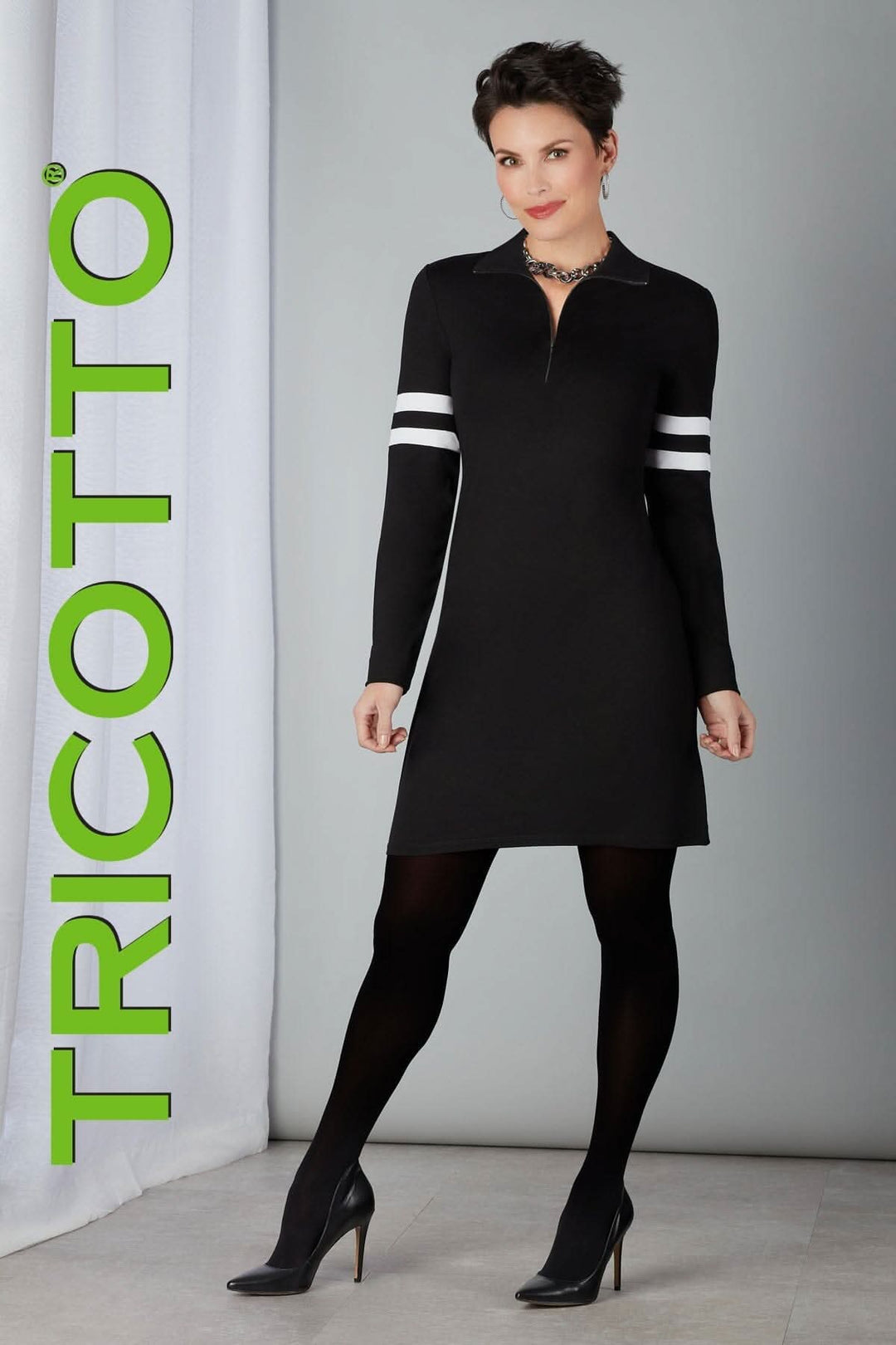 Robe avec bande constrastante Tricotto