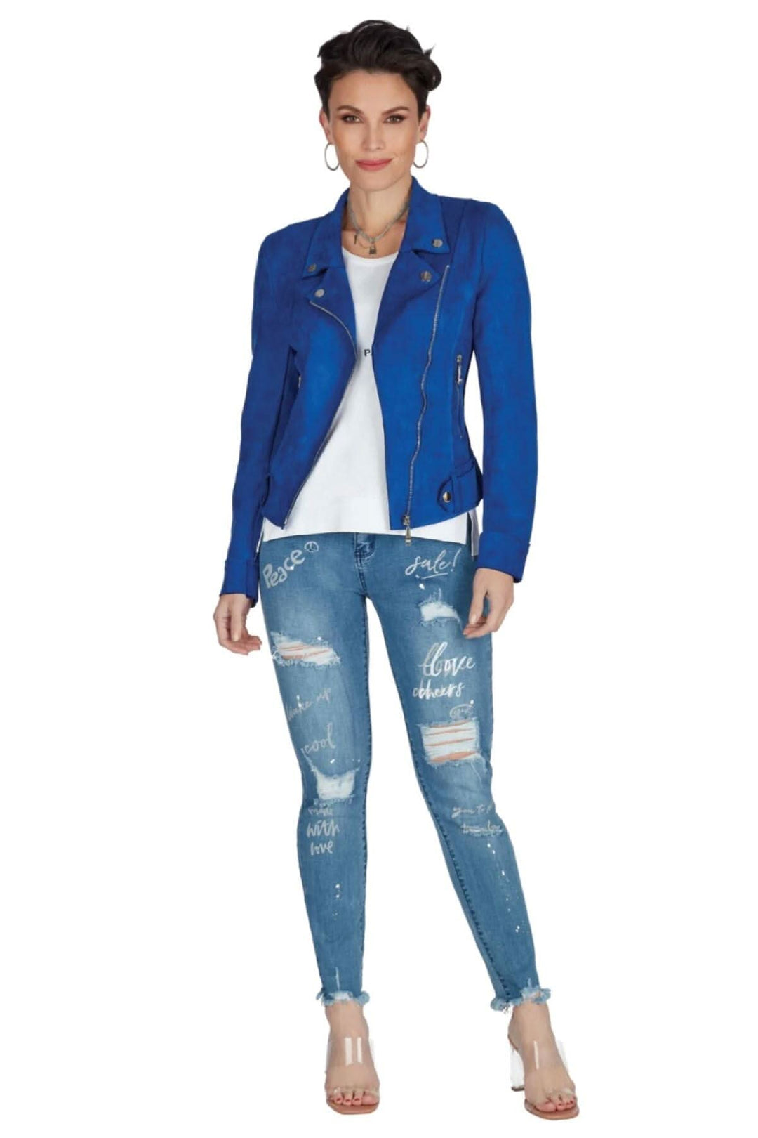 Veste chic Tricotto XS Bleu