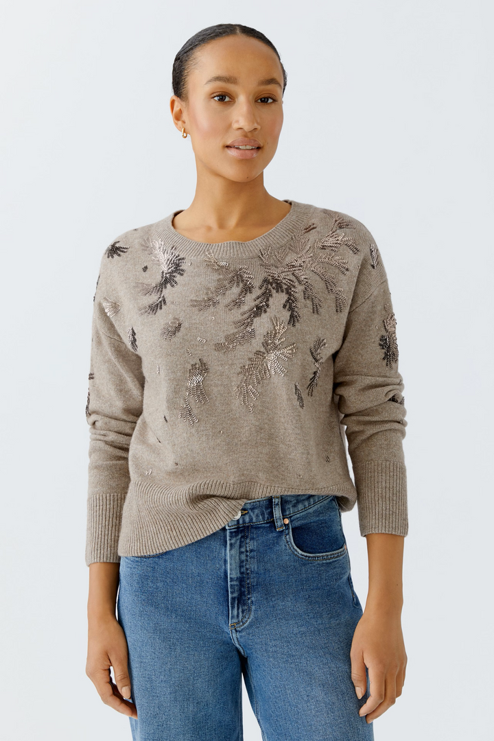 Embroidered sweater