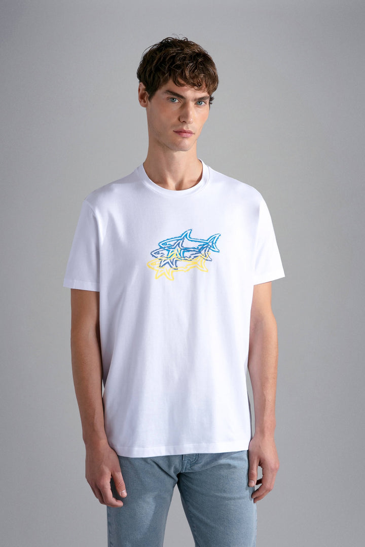 T-shirt imprimé 3 requins