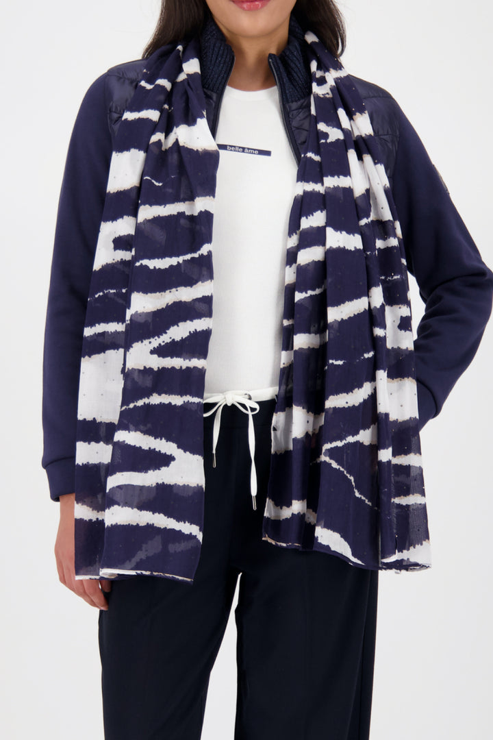 Zebra print scarf