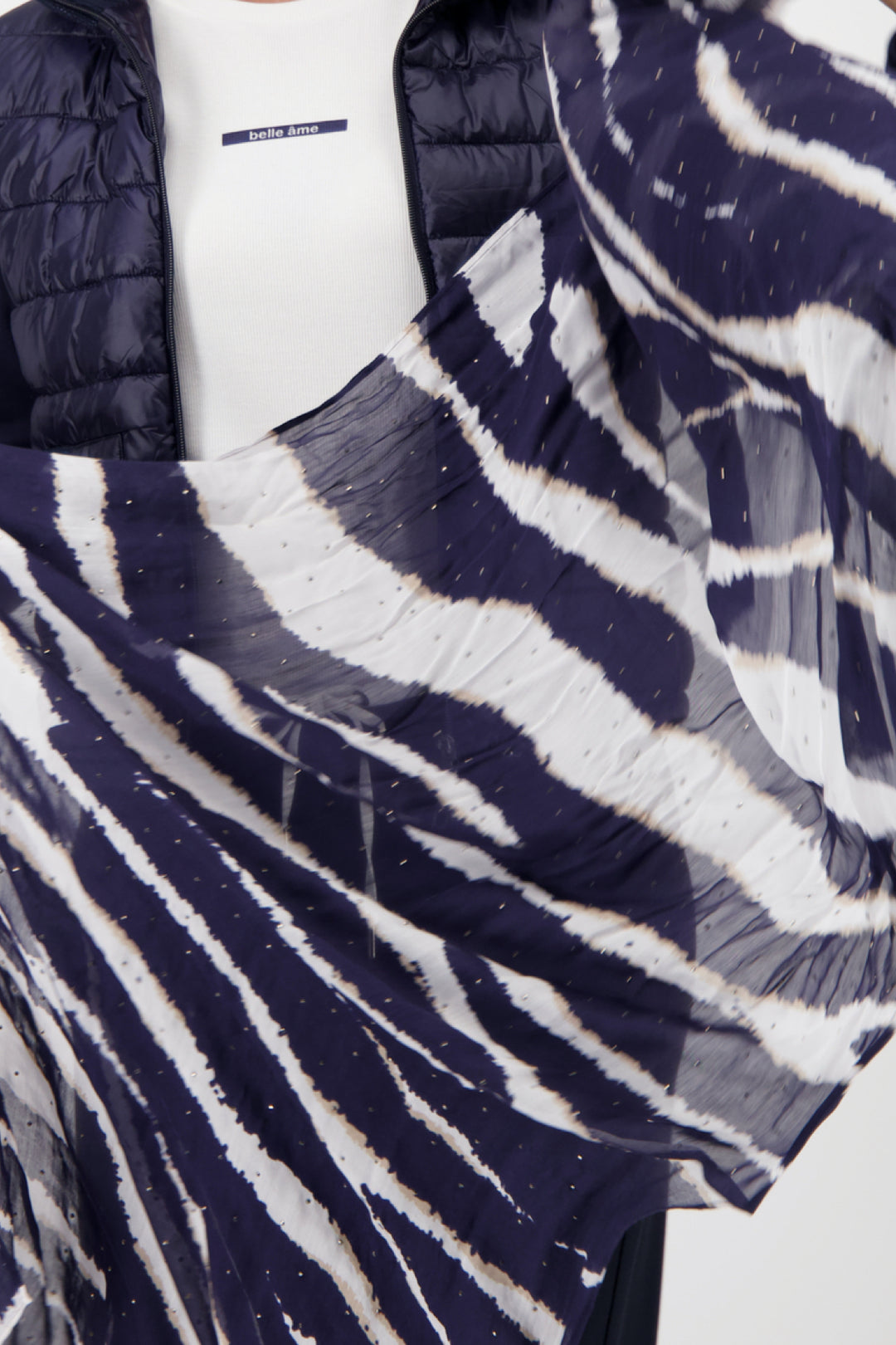 Zebra print scarf