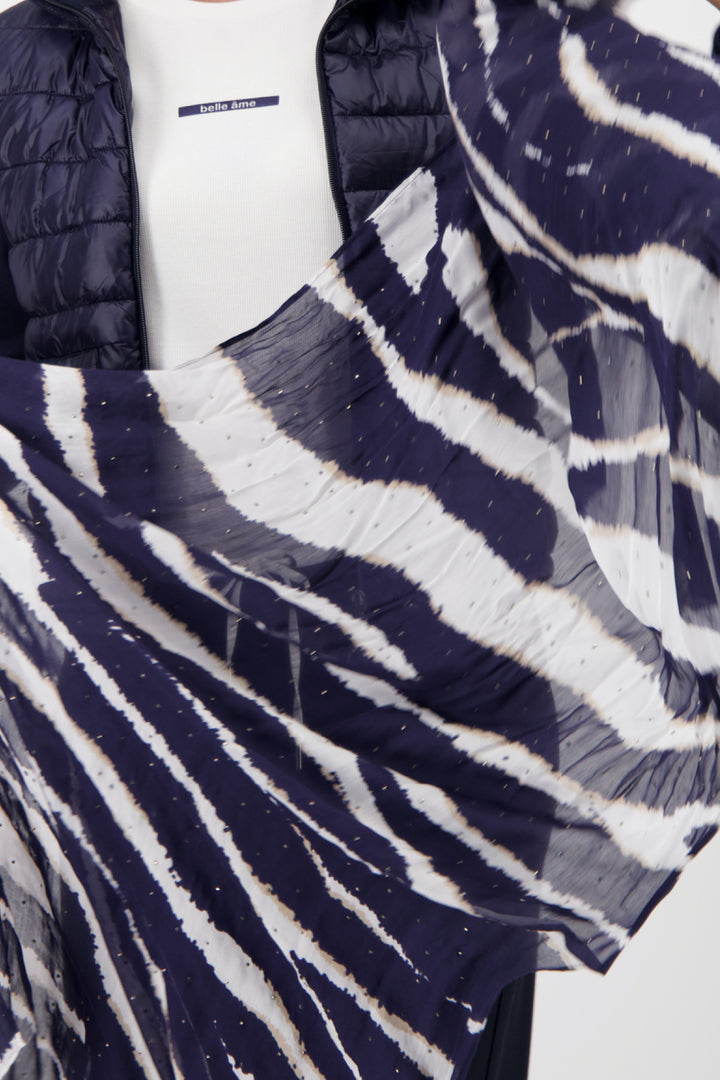 Zebra print scarf