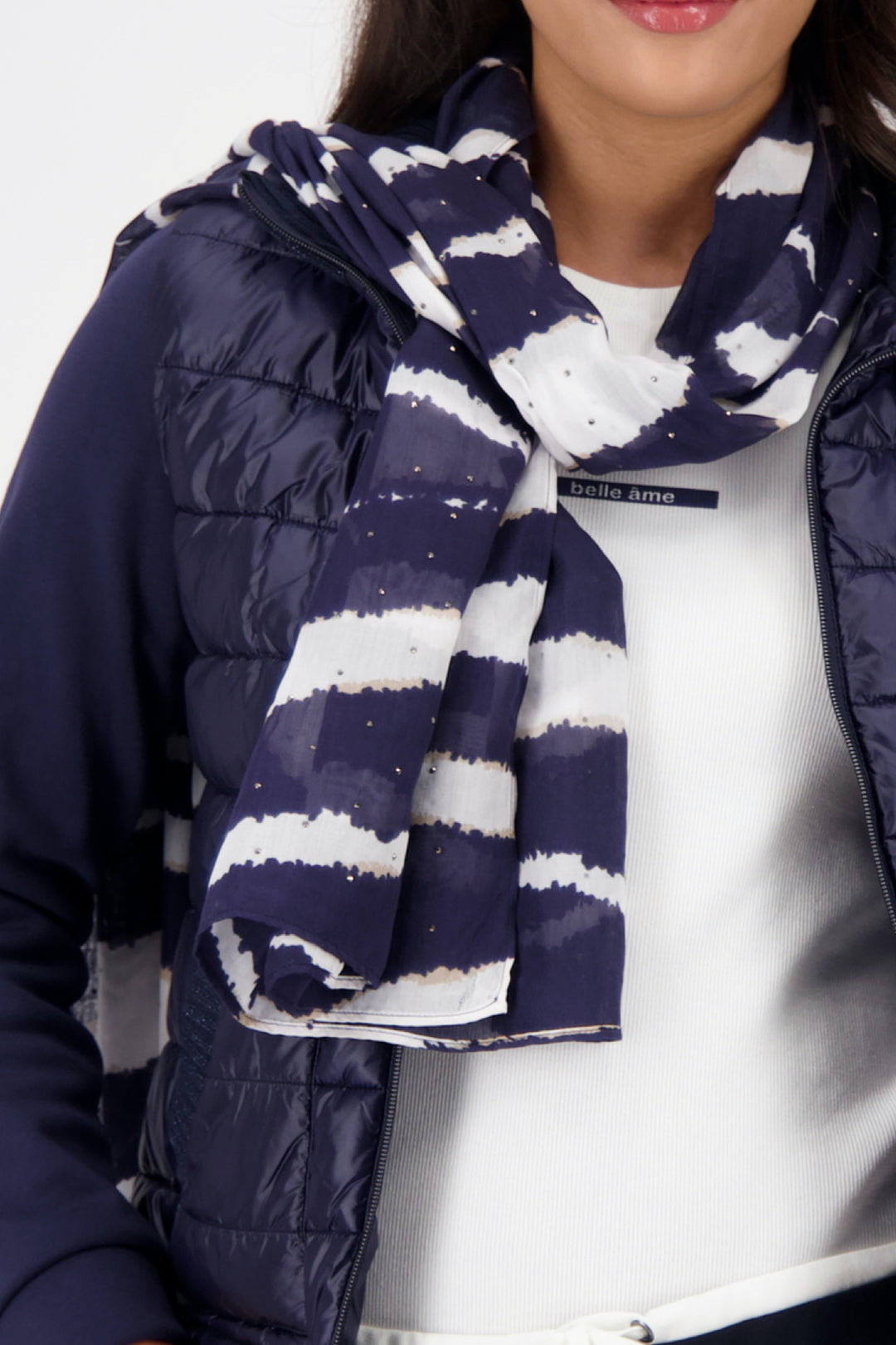 Zebra print scarf