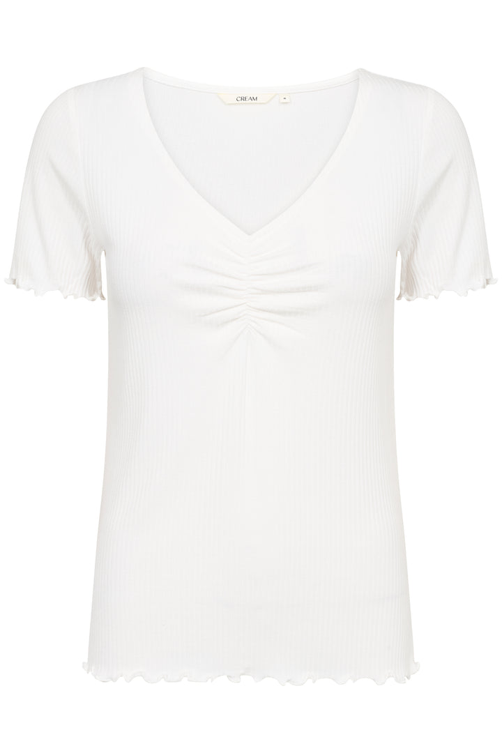 T-shirt à col froncé