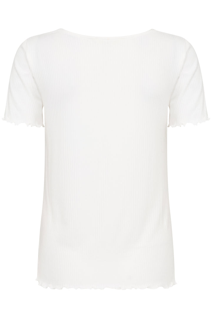 T-shirt à col froncé