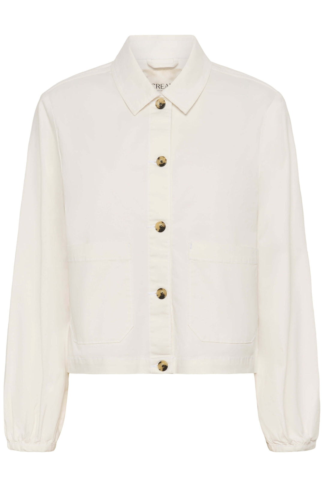 Lightweight striped button-down jacket