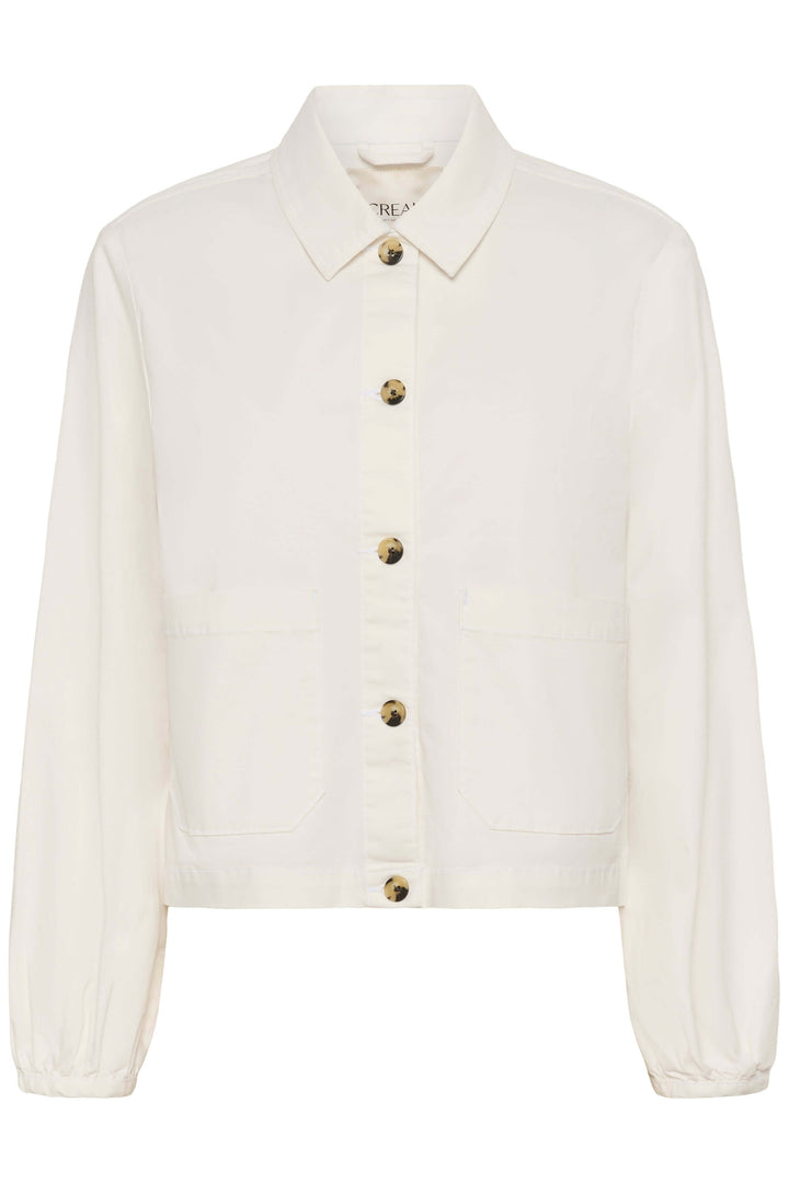 Lightweight striped button-down jacket