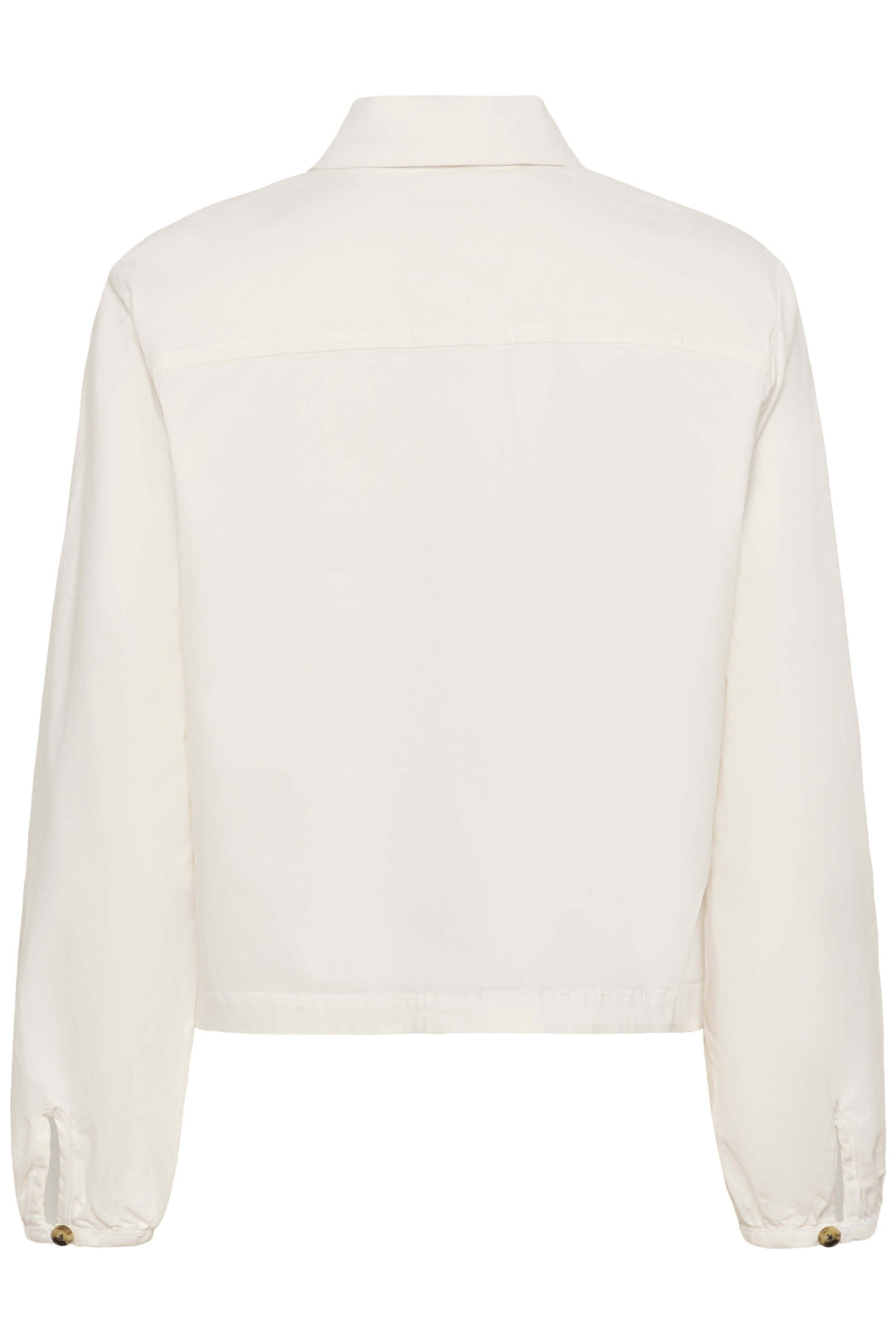 Lightweight striped button-down jacket