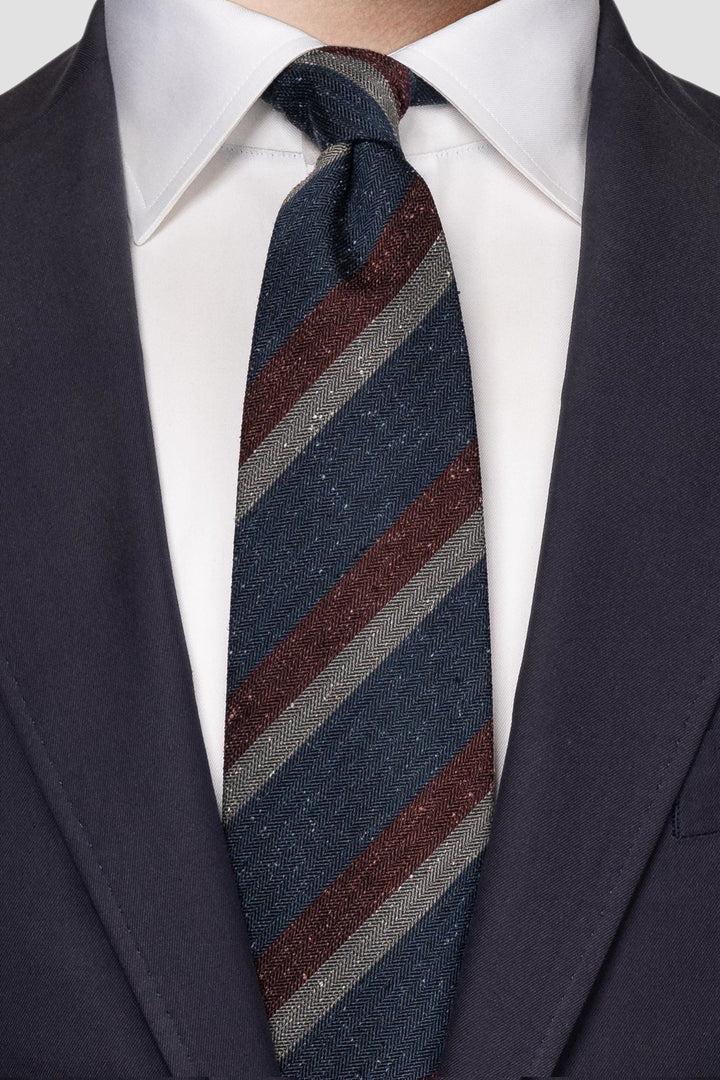 Silk and wool tie