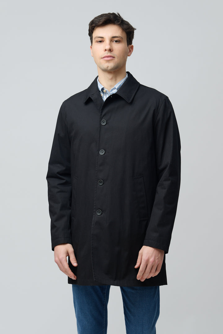 Impermeable en gabardine de coton