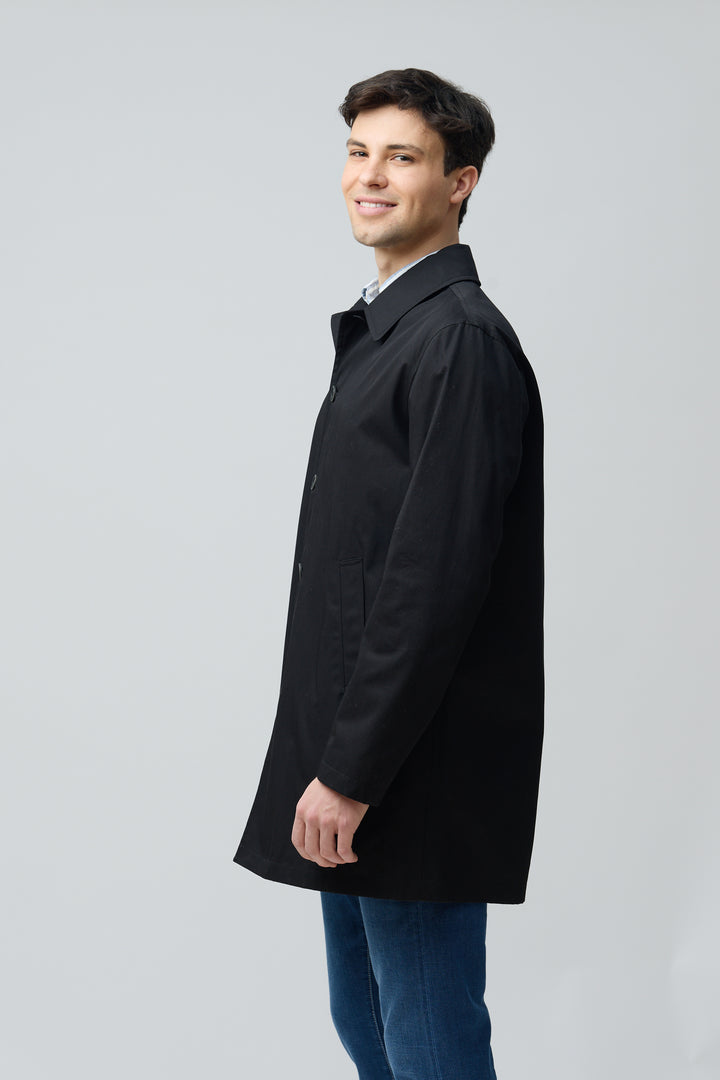 Impermeable en gabardine de coton