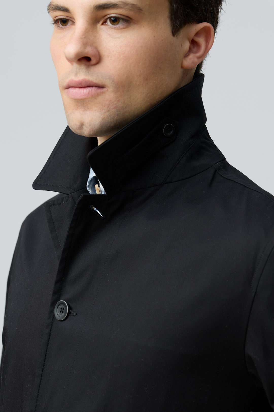 Impermeable en gabardine de coton