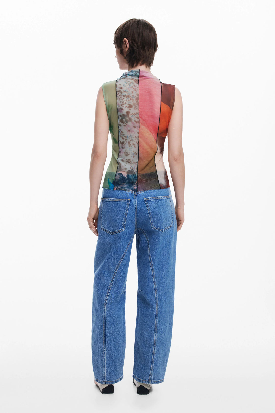 Camisole imprimé artistique