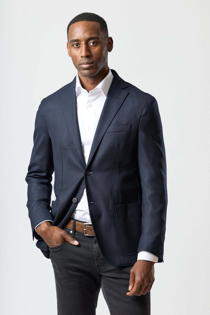 Veston moderne avec gilet zippé intégré