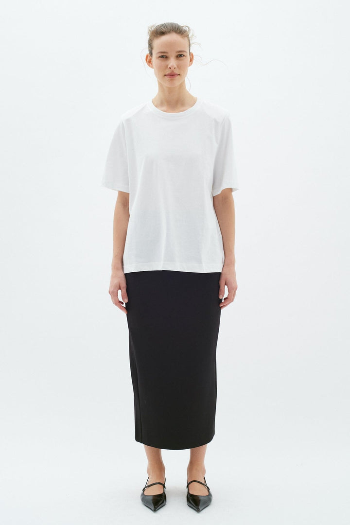 Jupe midi droite Aida