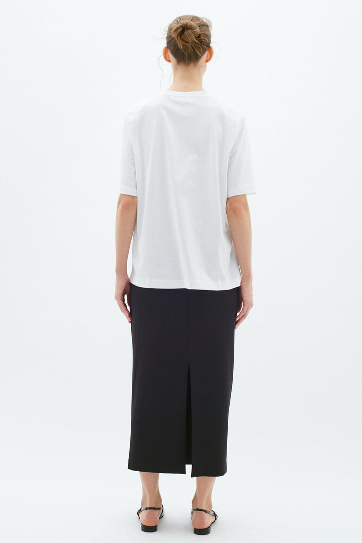 Jupe midi droite Aida