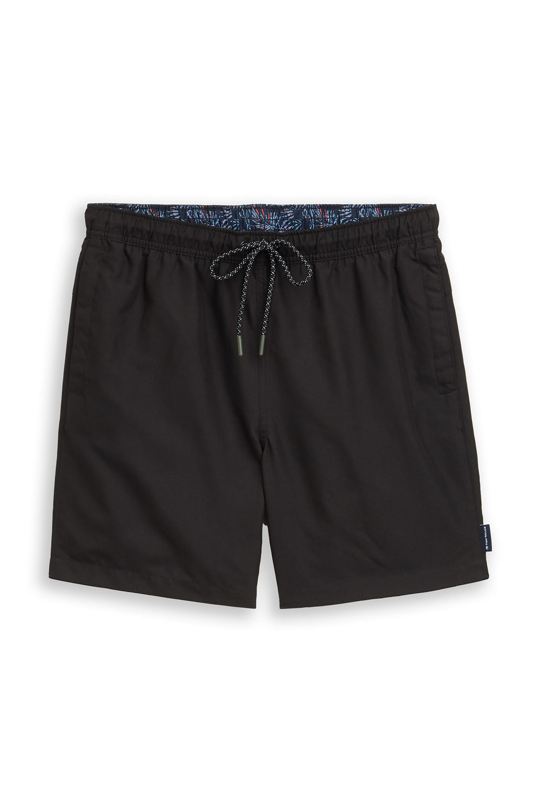 Solid-color swimsuit with an elastic waistband