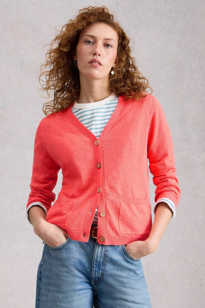 Cardigan en mélange de lin Nova