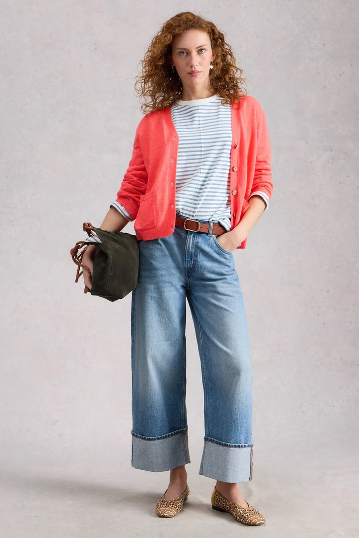 Cardigan en mélange de lin Nova