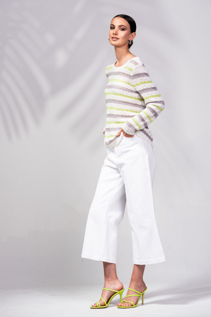 Lightweight striped knit