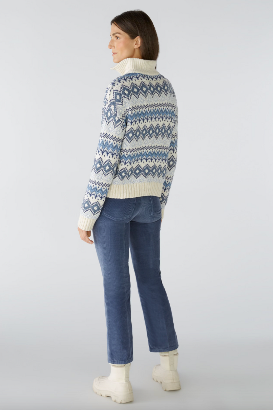 Geometric pattern sweater