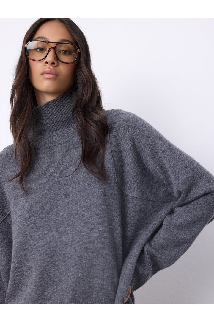 WENDY — Oversized funnel neck sweater