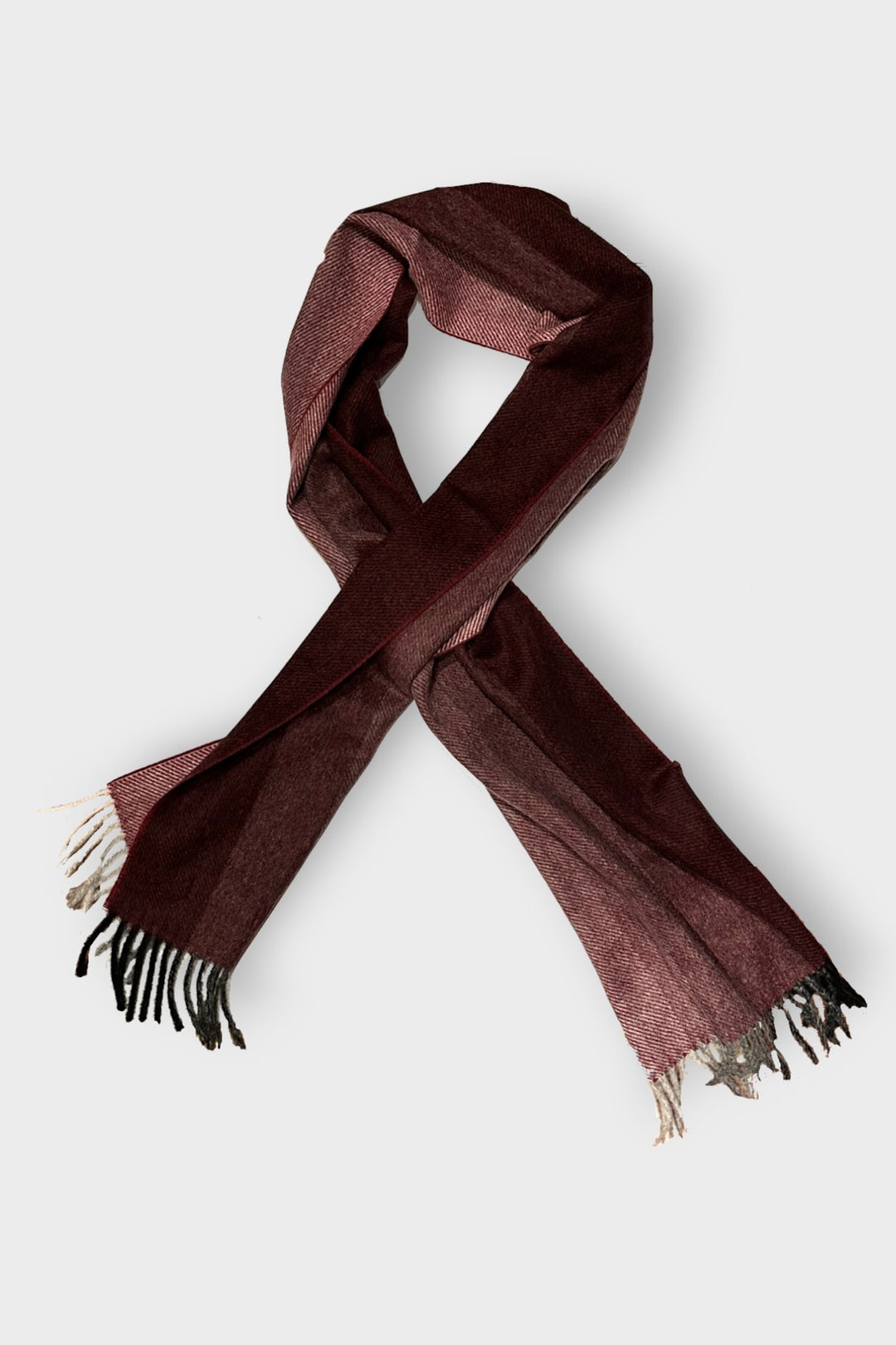 Striped cashmere scarf