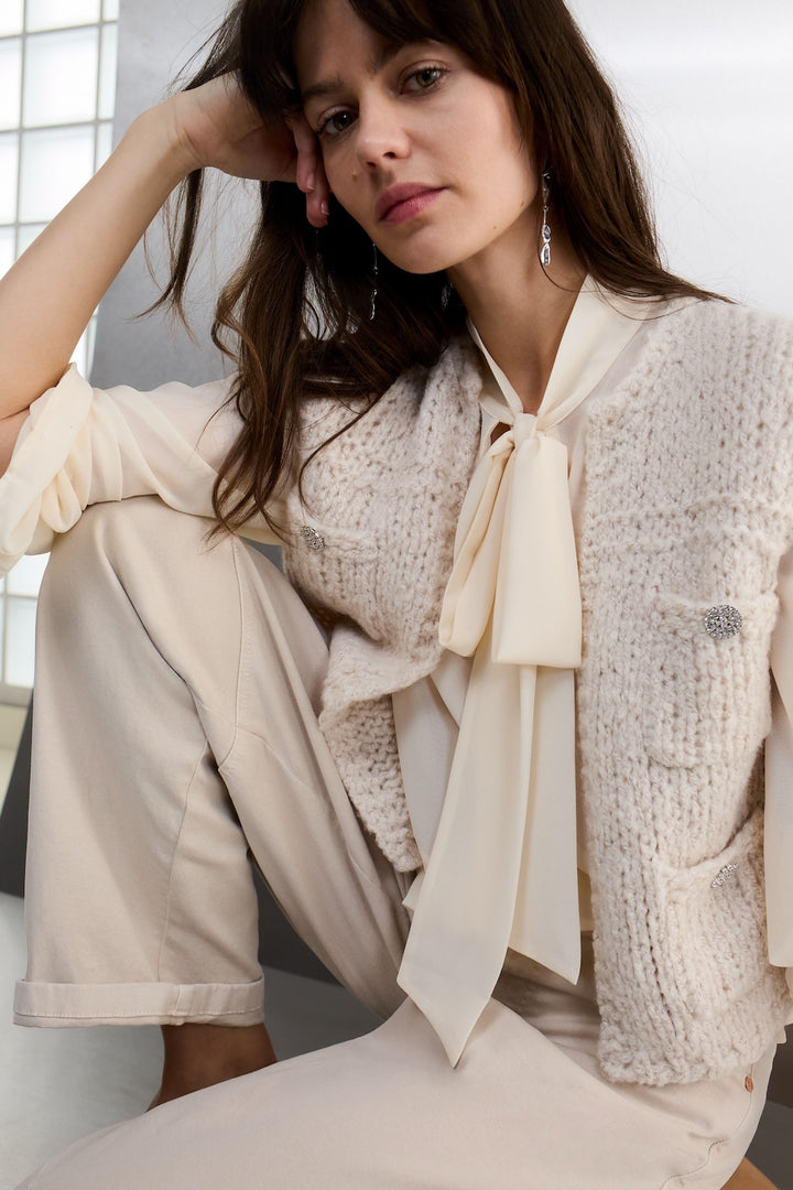 Haut sans manches en maille