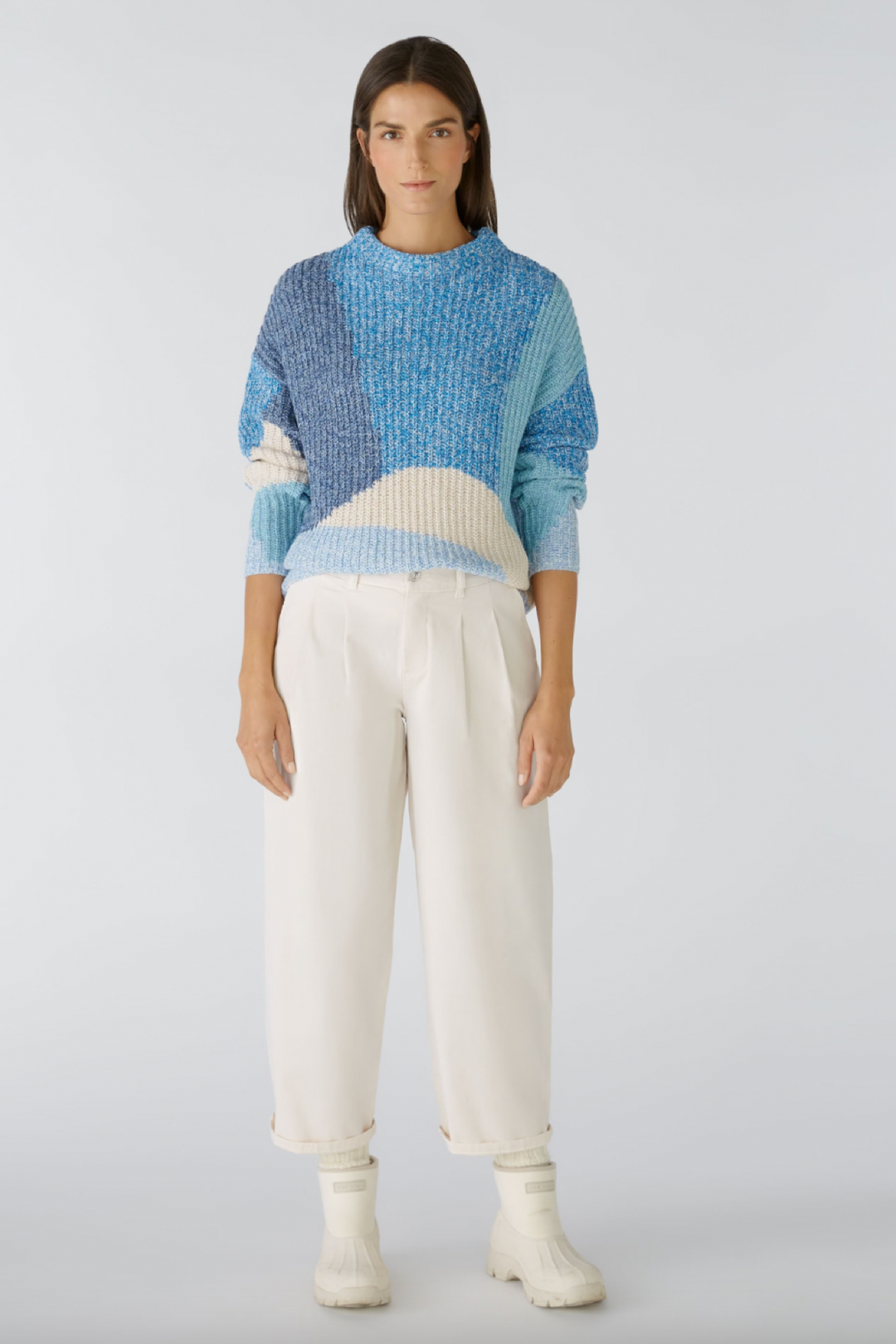 Mixed color knit