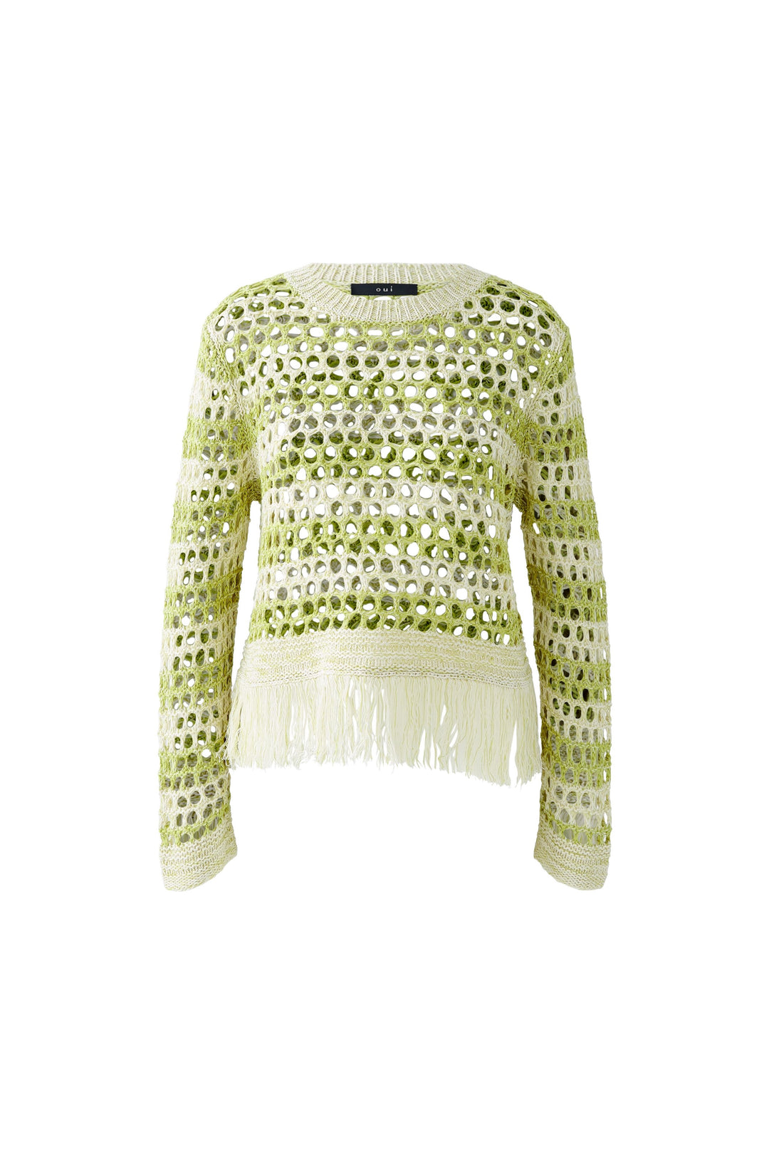 Openwork sweater