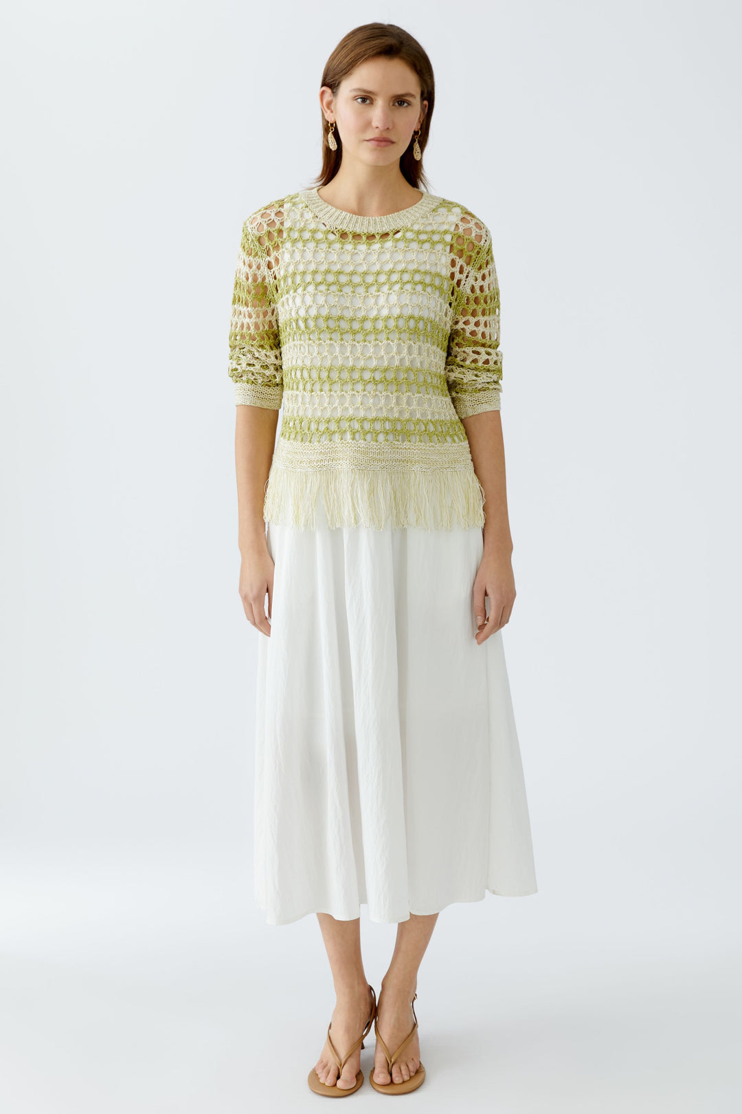 Openwork sweater