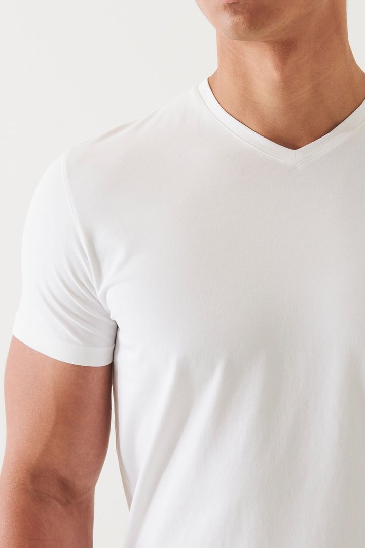T-shirt with V-neck