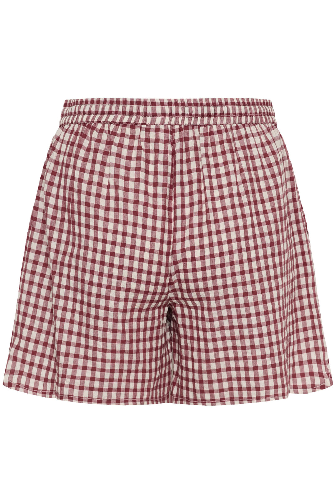 Bermuda Bigi à carreaux taille élastiquée, léger et parfait pour un look estival décontracté avec poches latérales et coupe ample.
