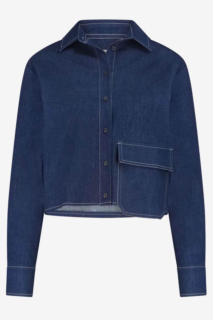 Denim smock