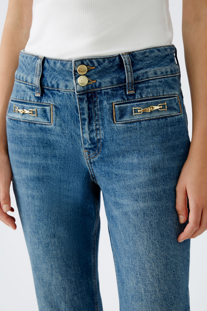 Mid-rise jeans