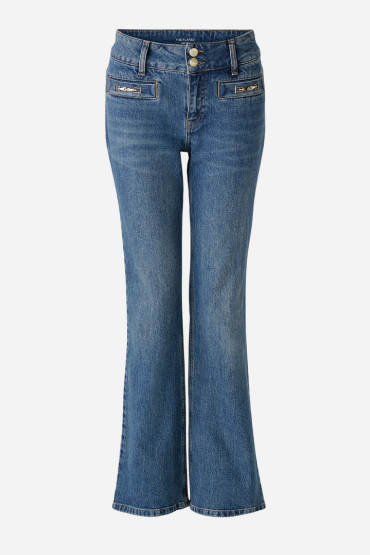 Mid-rise jeans