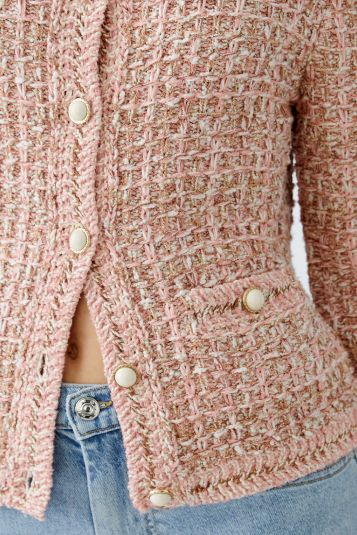 Jacket with decorative buttons