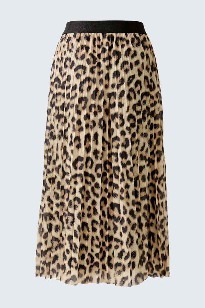 Leopard print long skirt