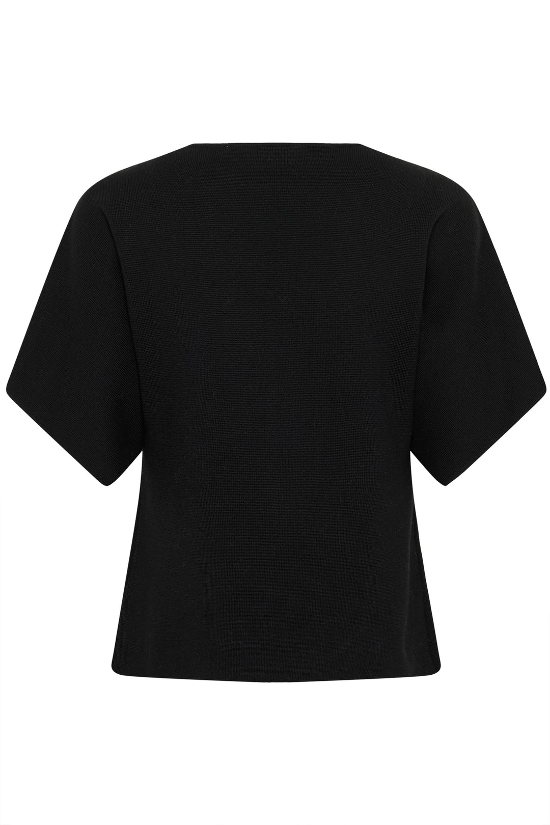 Cardigan Jessica moderne avec coupe évasée et encolure en V, noir, design structuré pour un look élégant et confortable.