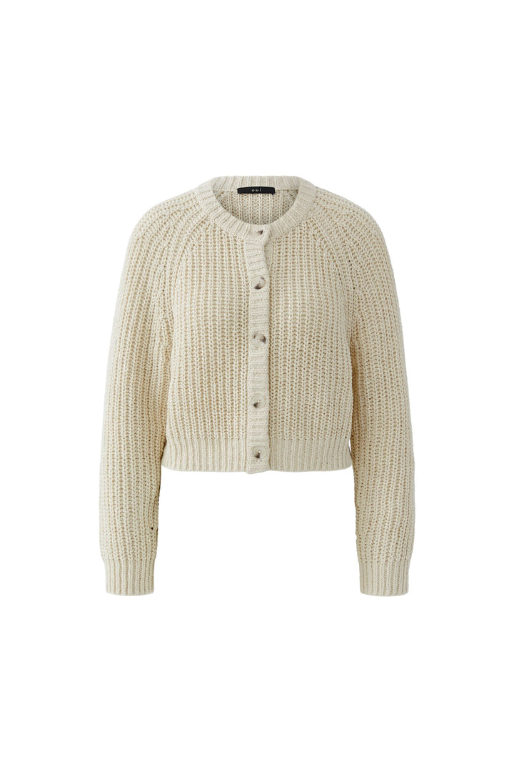 Cardigan en maille boutonné, texturé, manches longues, col rond, coupe moderne et confortable.