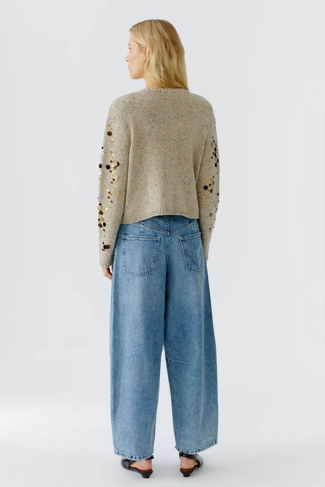 Textured knit cardigan