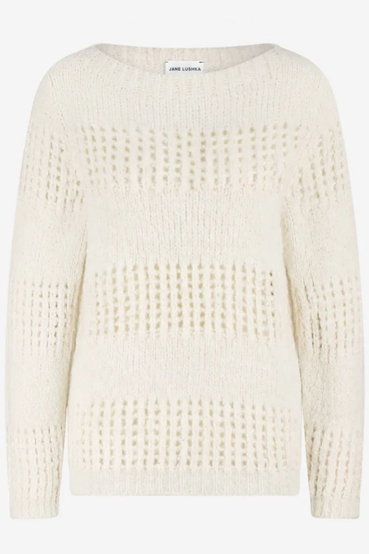 Chandail ajouré à encolure ronde