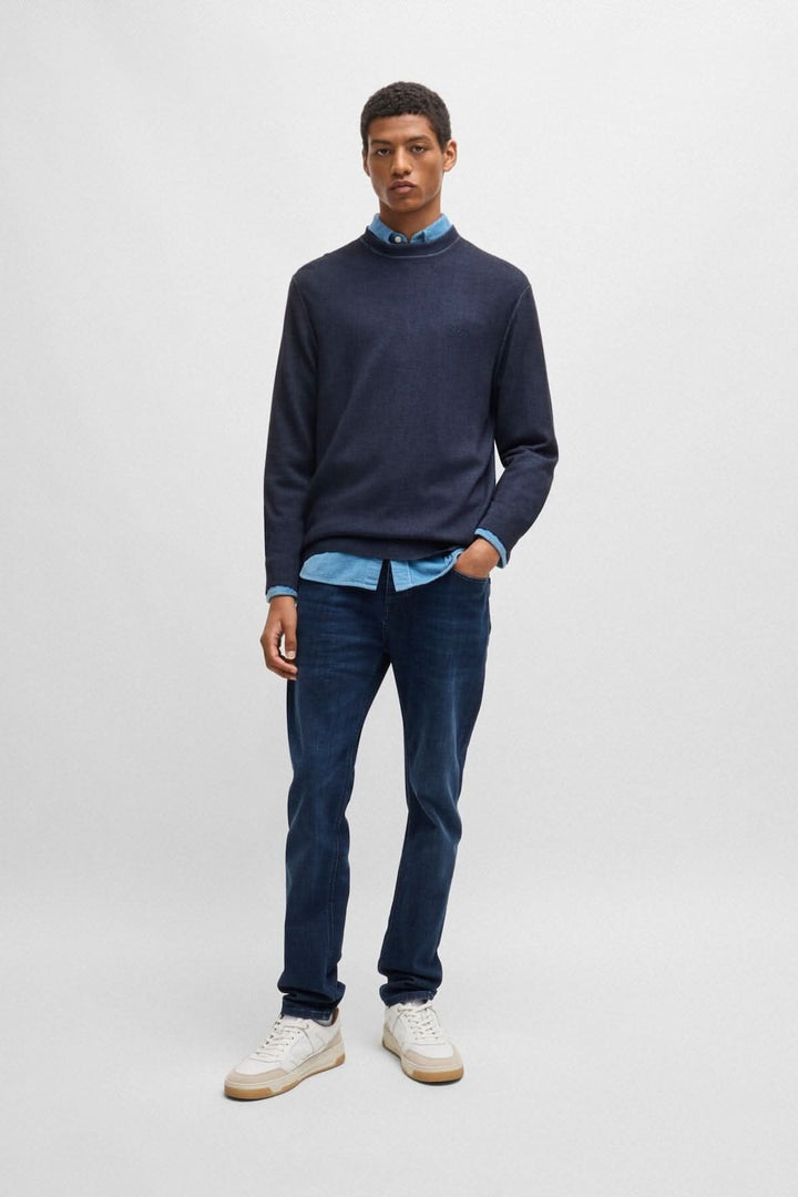 Chandail col rond en laine Homme - Hauts - Chandail Hugo boss