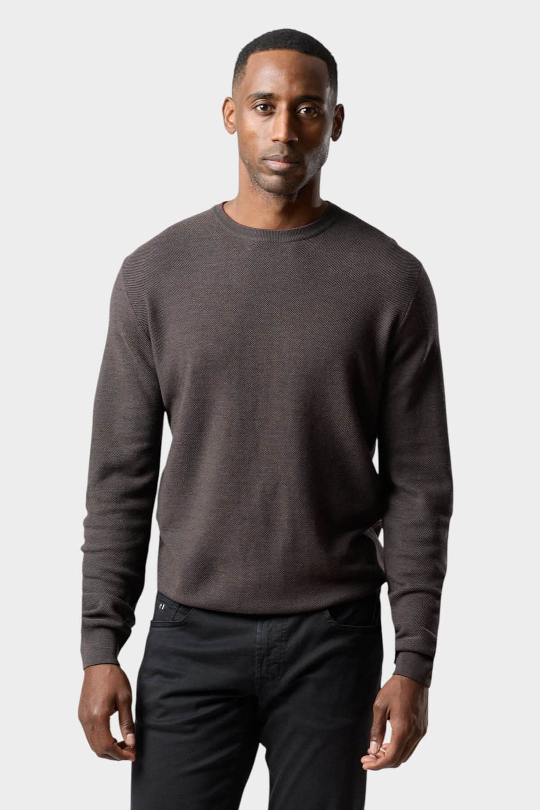 Chandail en laine à col rond