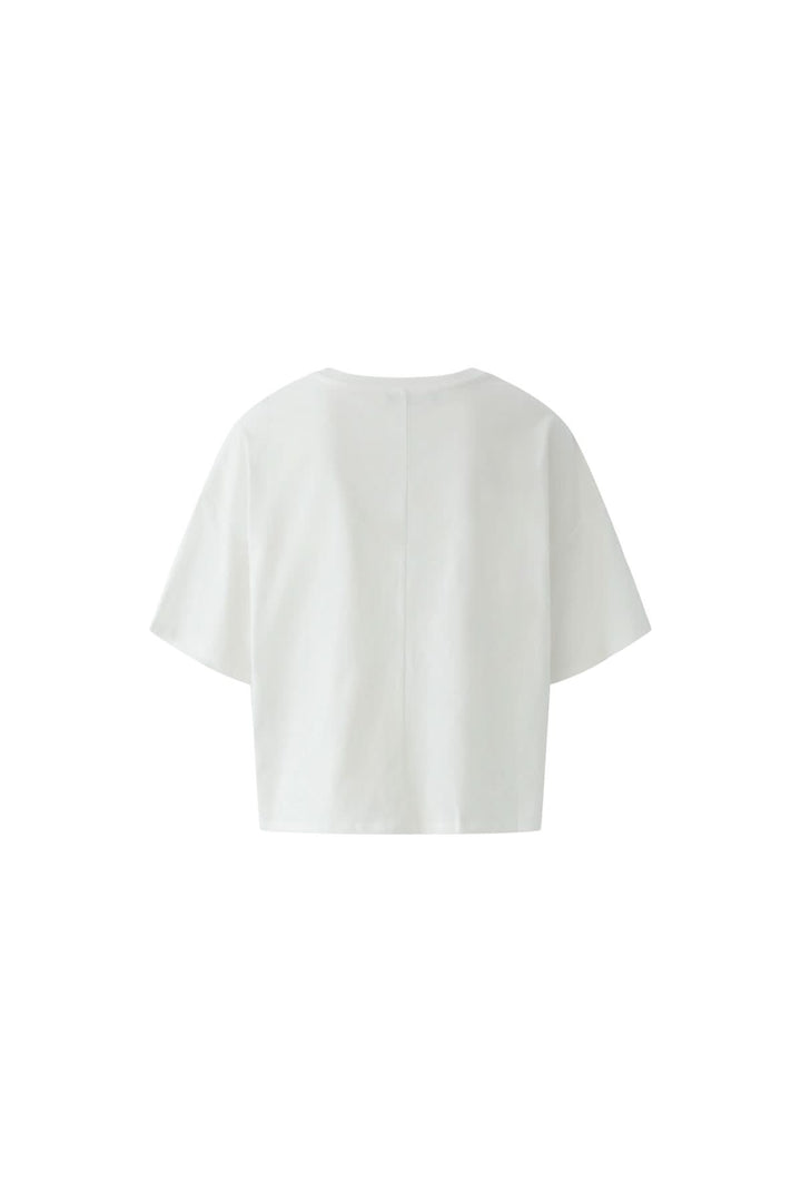 Chandail à manches courtes essentiel blanc avec coupe moderne et confortable, idéal pour un style intemporel et épuré.