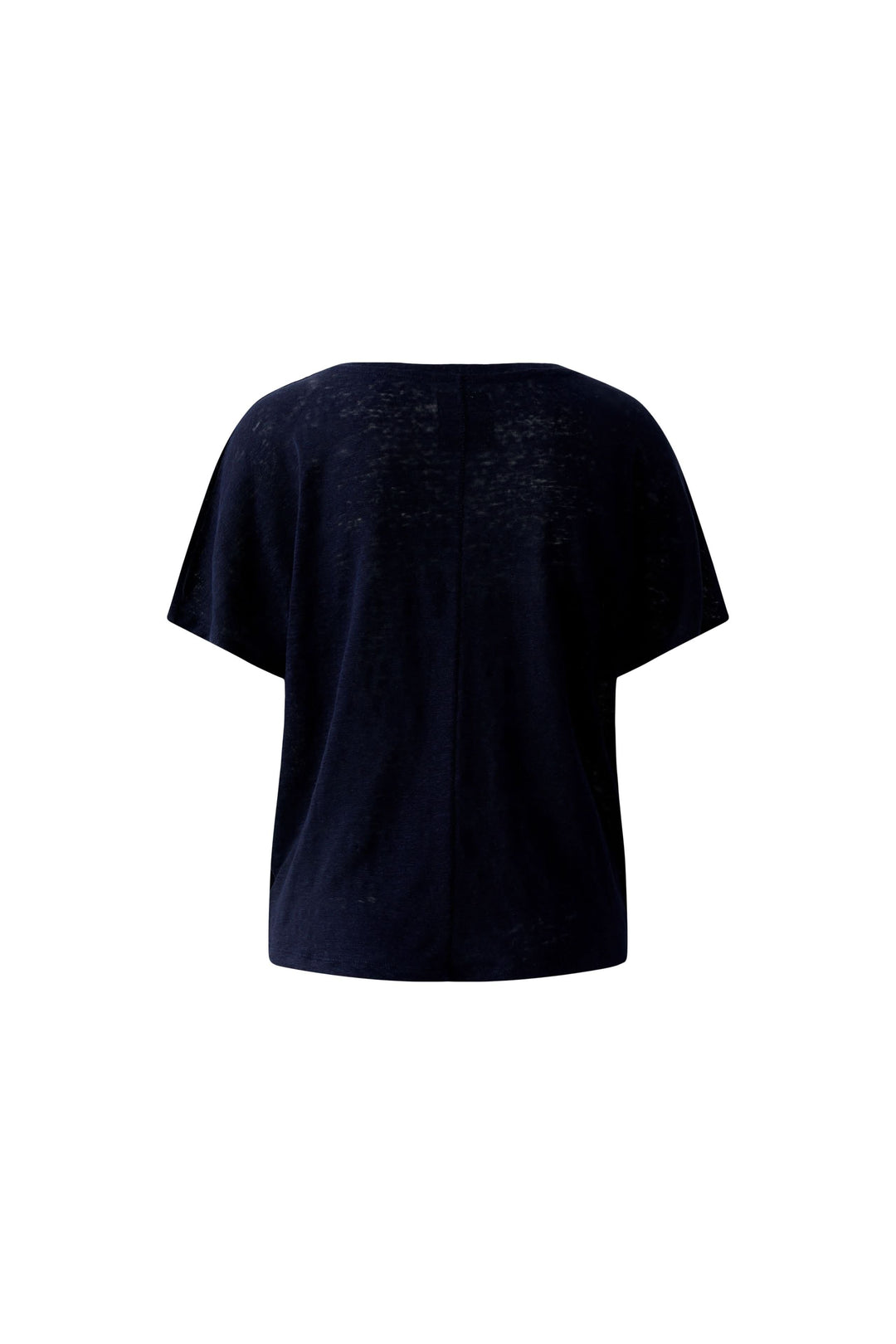 Chandail à manches courtes fluide en tissu léger, coupe ample et encolure arrondie, idéal pour un style décontracté.