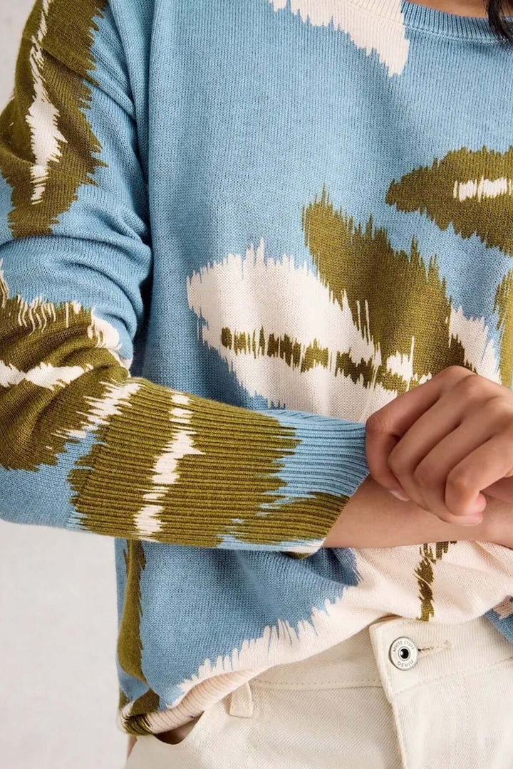 Graphic print sweater